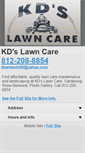 Mobile Screenshot of kdslawncare.com